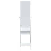 vidaXL Lustro stojące z LED, białe, 34x37x146 cm