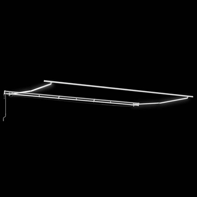 Rama markizy Ze LED Lights Biały 600 × 300 cm Aluminium