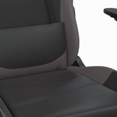 vidaXL Fotel gamingowy, czarno-szary, sztuczna skóra model standard