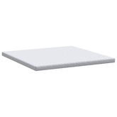 Materac Biały 200 x 200 cm Tkanina żakardowa