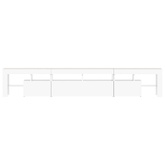 vidaXL Szafka pod TV z oświetleniem LED, biała, 230x36,5x40 cm