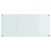 Panel kuchenny Biały 110 x 50 cm szkło hartowane