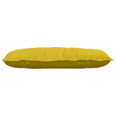 Poduszka na plecy Żółty 100 x 50 cm Tkanina sztruksowa