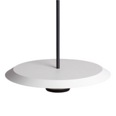 Lampa Wisząca okrągła Biało-czarna ?40cm 10W Abruzzo Rotonde