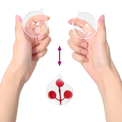 Zestaw Bombek Choinkowych 50 pcs przezroczysty ? 5 cm