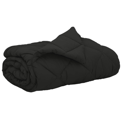 Letni Kołdra Czarny 220 x 260 cm Mikrofibra