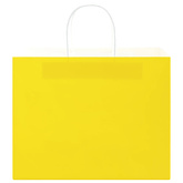 Torby papierowe 250 szt. z uchwytami żółte 32x22x24 cm