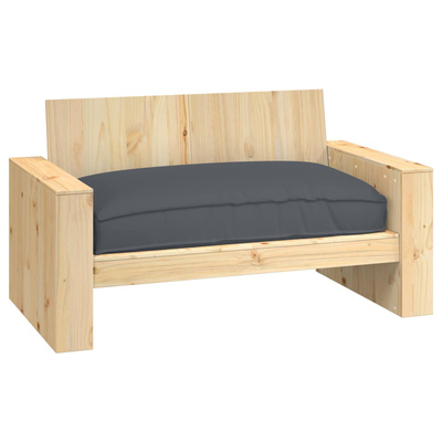 Poduszka Antracyt 120 x 80 x 12 cm Materiał Oxford