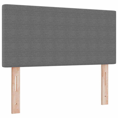 Zagłówek Jasnoszary 100 cm Tkanina sztruksowa