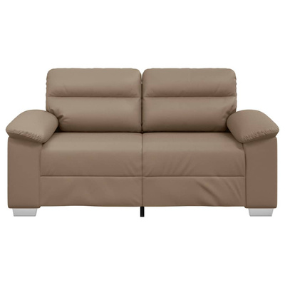 2-osobowa sofa Cappuccino 160x81x84 cm ze skóry ekologicznej