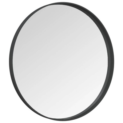 vidaXL Lustro ścienne, czarne, 60 cm
