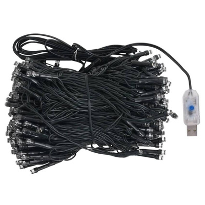 vidaXL Sztuczna choinka z lampkami i bombkami, czarna, 180 cm, PVC