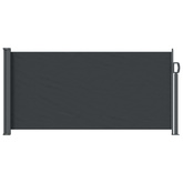 Rozkładany boczny markiz Czarny 300 x 100 cm Poliester