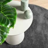 vidaXL Dywan OVIEDO z krótkim włosiem, antracytowy, Ø 80 cm