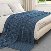 Koce narzutowe 6 pcs Granatowy 240 x 220 cm Polar