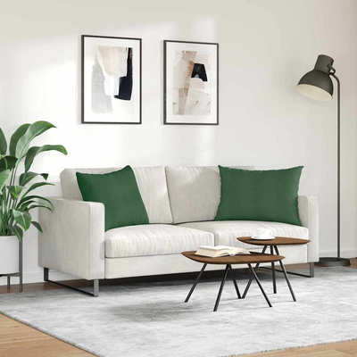 Poduszki na sofę 2 pcs Ciemna zieleń 70 x 50 cm