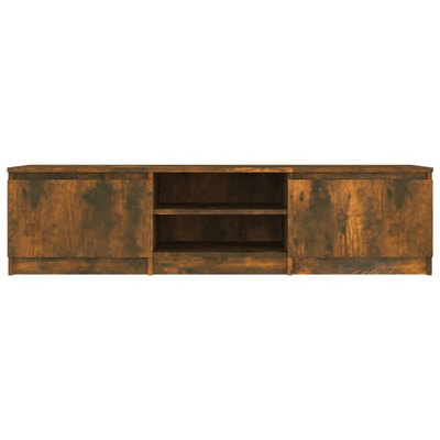 vidaXL Szafka pod TV, przydymiony dąb, 140x40x35,5 cm