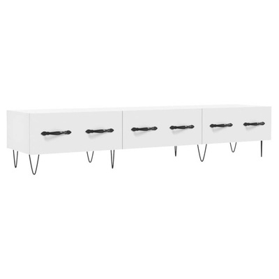 Szafka pod TV, biała, 150x36x30 cm, materiał drewnopochodny vidaXL