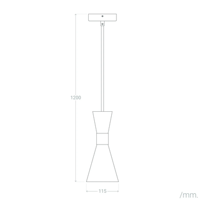 Lampa Wisząca złoto-czarna Abruzzo Salvatore Variant E27