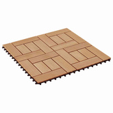 Płytka Tarasowa 11 pcs Drewno tekowe 30 x 30 cm
