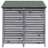 Shed ogrodowy Szary 106 x 56 x 113,5 cm Drewno Świerkowe