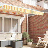 Wymiana falbany markizy Żółty i Biały 2,5 m Poliester