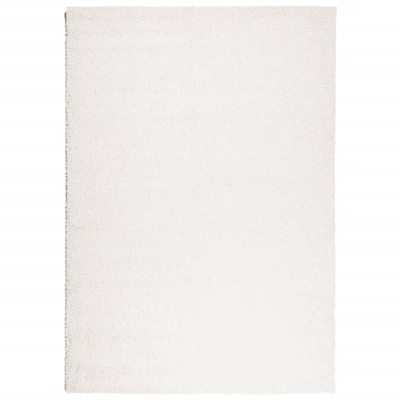 vidaXL Dywan z długim włosiem PAMPLONA, kremowy, 120x170 cm