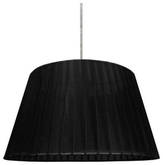 Lampa wisząca z abażurem Notizia czarna do salonu E27 37 cm