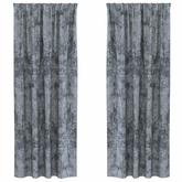 Zasłony z weluru 2 pcs Srebrnoszary 225 x 140 cm Aksamit