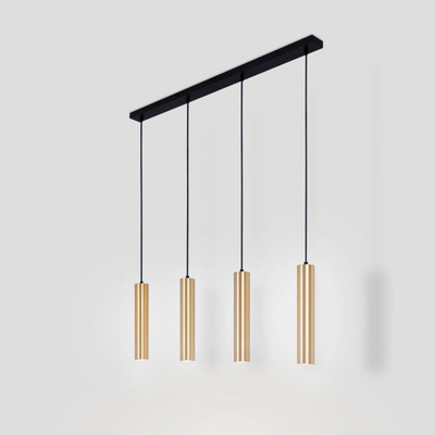 Lampa Wiszaca cztery złote tuby GU10 Abruzzo Trotti