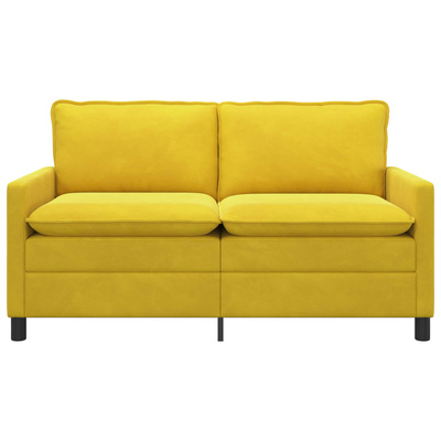 Sofa żółty 156 x 81 x 87,5 cm Welur