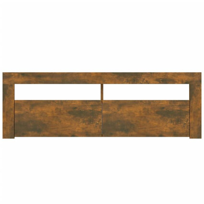 vidaXL Szafka pod TV z oświetleniem LED, przydymiony dąb, 120x35x40 cm model standard