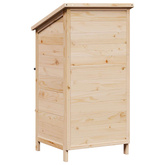 Shed ogrodowy naturalny 59 x 56 x 113,5 cm Drewno Świerkowe