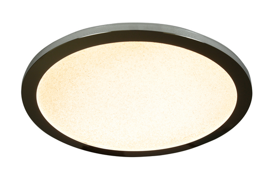 Plafon do łazienki PIXEL minimalistyczny – srebrny chromowany 40 cm - okrągły plafon LED z funkcją ściemniania 3000K 24W IP44