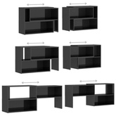 vidaXL Szafka pod TV, szara, wysoki połysk, 149x30x52 cm