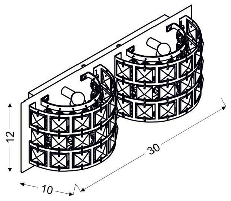 Lampa ścienna Candellux Saturn 22-87235 G9 chrom