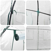 Szklarnia z ramą 160 x 200 x 192,5 cm PVC przezroczysty