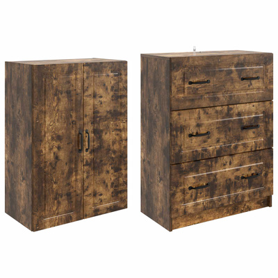 Zestaw szafek 2 szt. 66 x 34,5 x 87 cm Drewno inżynieryjne