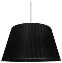 Lampa wisząca Tiziano z abażurem czarna do salonu pojedyncza E27