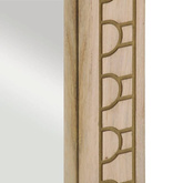 vidaXL Lustro łazienkowe, 50x70x2,5 cm, lite drewno mango i szkło model standard