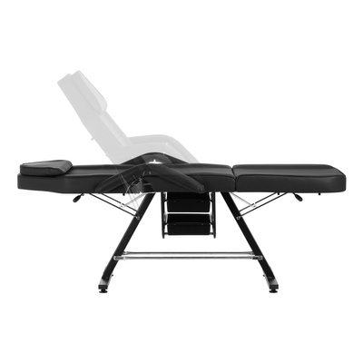 Fotel kosmetyczny Sillon z kuwetami czarny 147188
