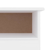vidaXL Szafka pod TV z szufladami ALTA, biała, 100x35x41 cm, sosna