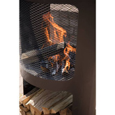 RedFire Palenisko Buffalo, 44 x 90 cm, stal, matowy czarny