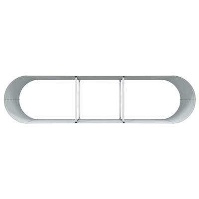 Podniesiony grządka Brązowy 320 x 80 x 81 cm Stal