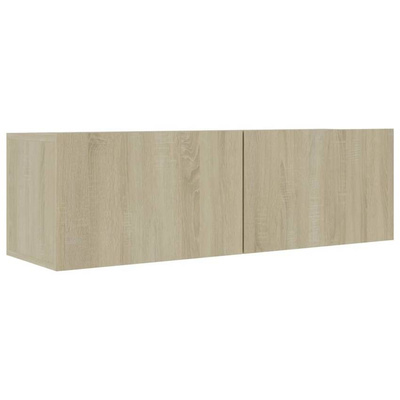 vidaXL Szafki telewizyjne, 4 szt., dąb sonoma, 100x30x30 cm, płyta