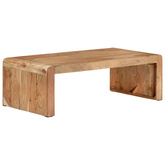 Stolik kawowy, 110x55x35 cm, lite drewno akacjowe