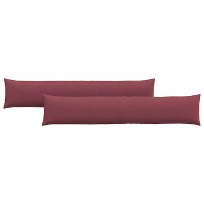Poduszki na sofę 2 pcs Czerwone wino 200 x 40 cm tkanina