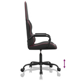 vidaXL Fotel gamingowy, czarno-bordowy, sztuczna skóra model standard