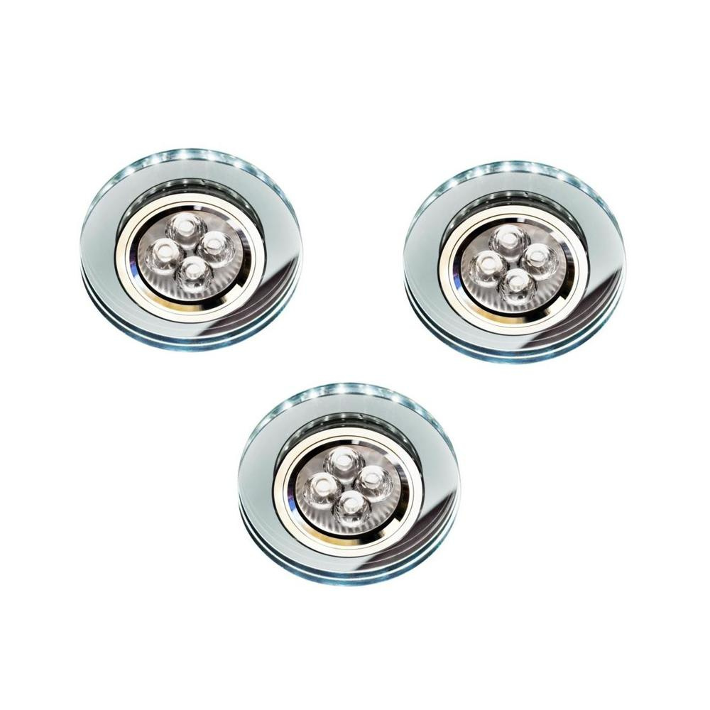 Oprawa stropowa okrągła szklana 50W + biały LED 2,1W SS-23 Candellux 99-54777