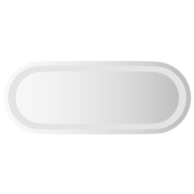 vidaXL Lustro łazienkowe z LED, 50x20 cm, owalne